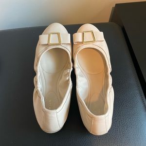 Cole Haan beige leather ballet flats - size 9.5. Worn once